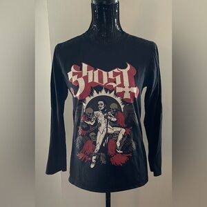 Ghost Official Licensed Black Long Sleeve T-Shirt Size Small